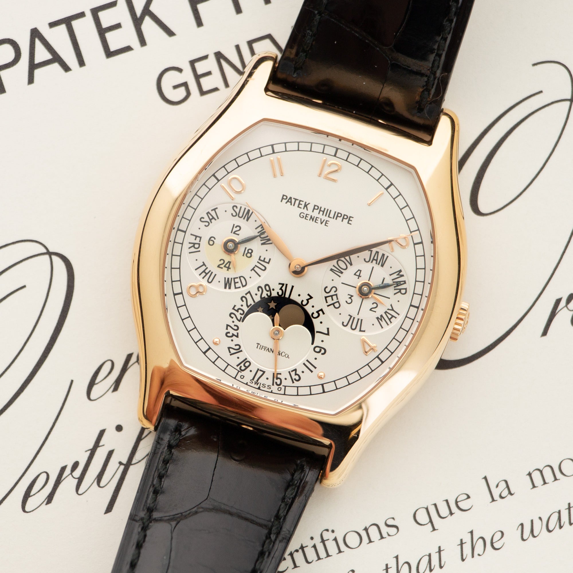 Patek Philippe Rose Gold Perpetual Calendar Watch Ref. 5040 Retailed by Tiffany &amp; Co.