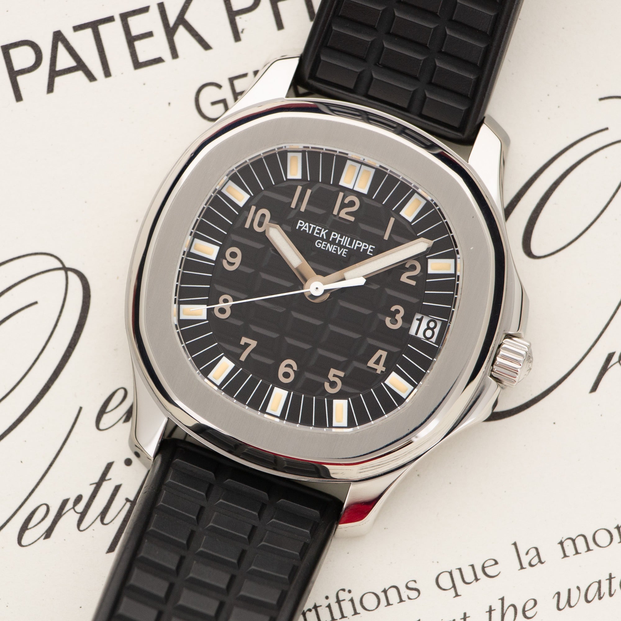 Patek Philippe - Patek Philippe Aquanaut Jumbo Watch Ref. 5065 with Original Box and Paper - The Keystone Watches