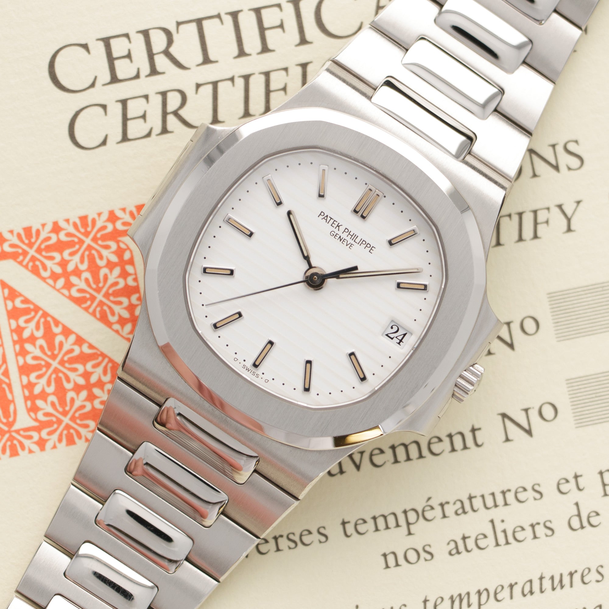 Patek Philippe - Patek Philippe Nautilus Watch Ref. 3800, with Original Box and Papers - The Keystone Watches