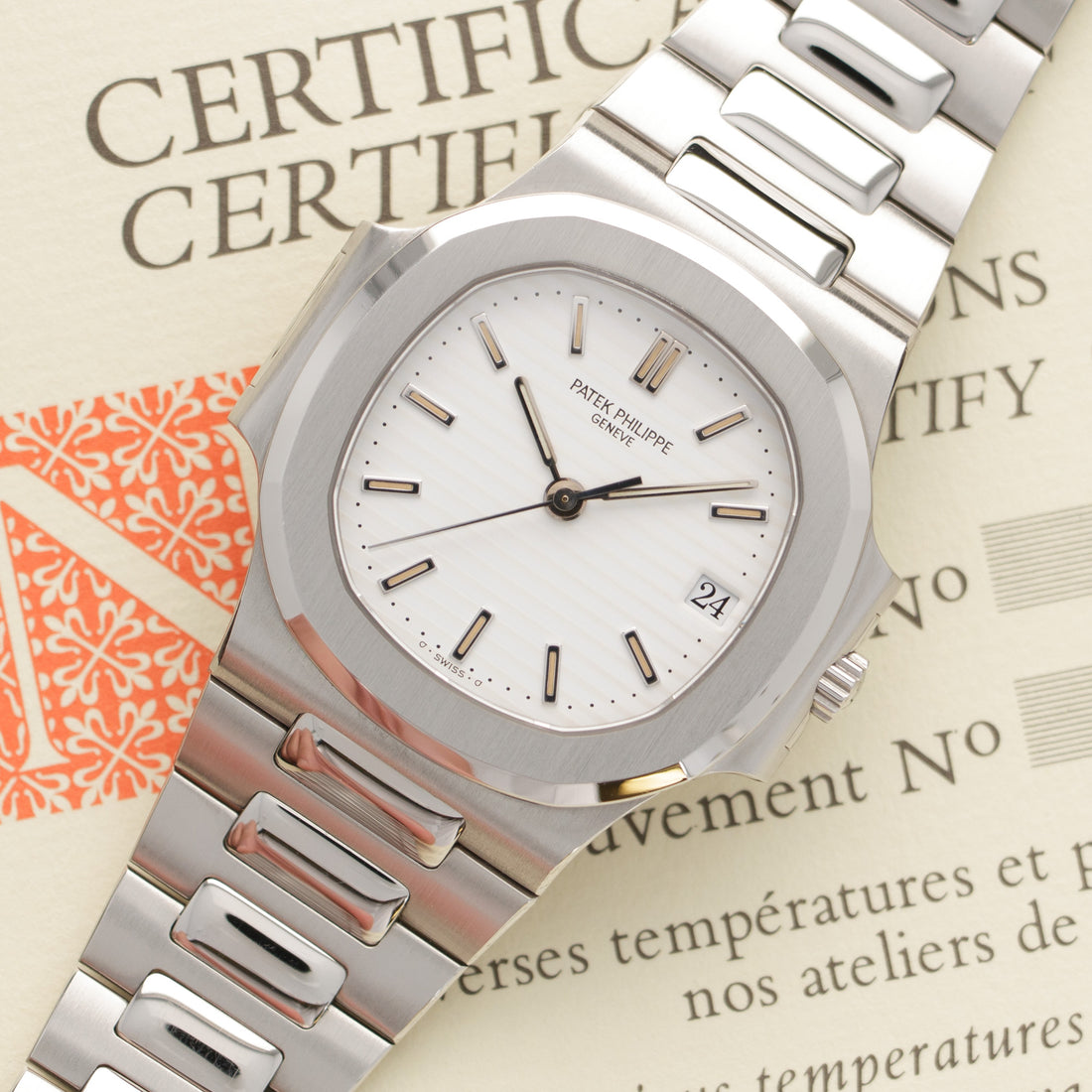 Patek Philippe Nautilus Watch Ref. 3800, with Original Box and Papers