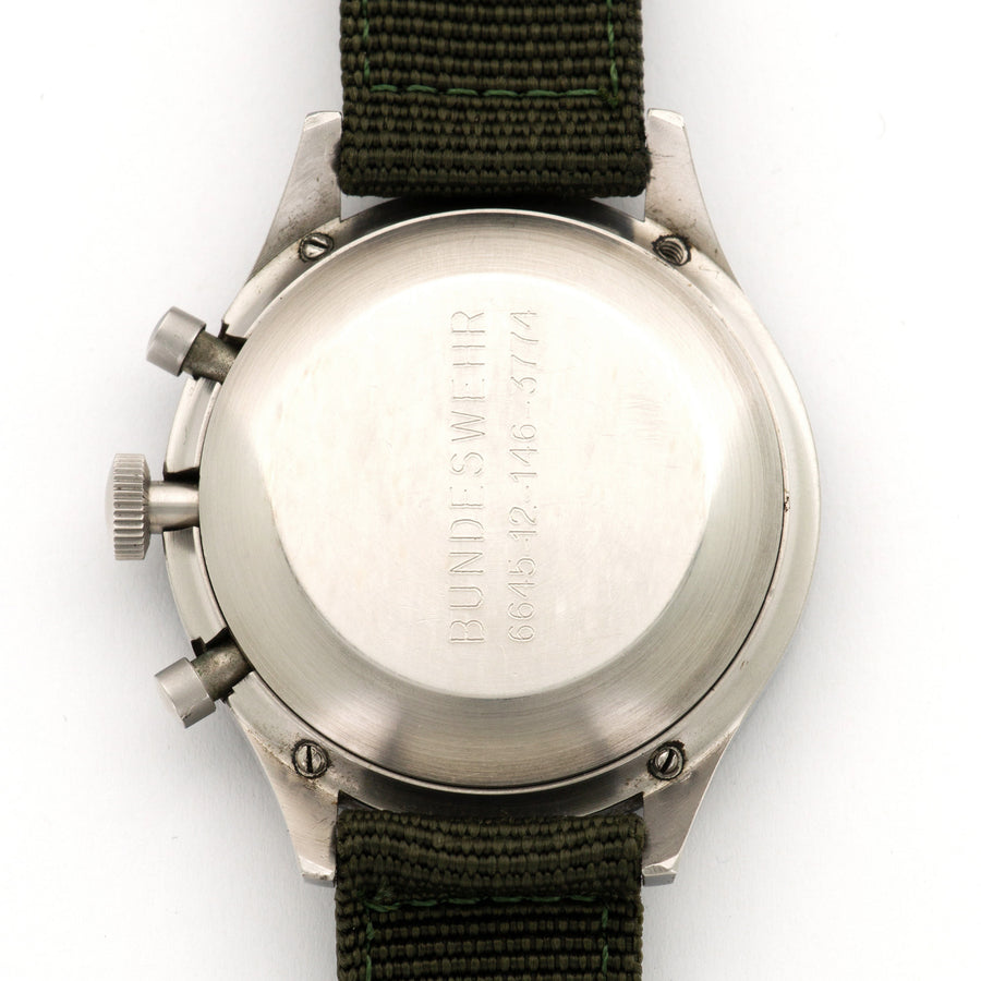 Heuer Bundeswehr Military Chronograph Watch Ref. 1550