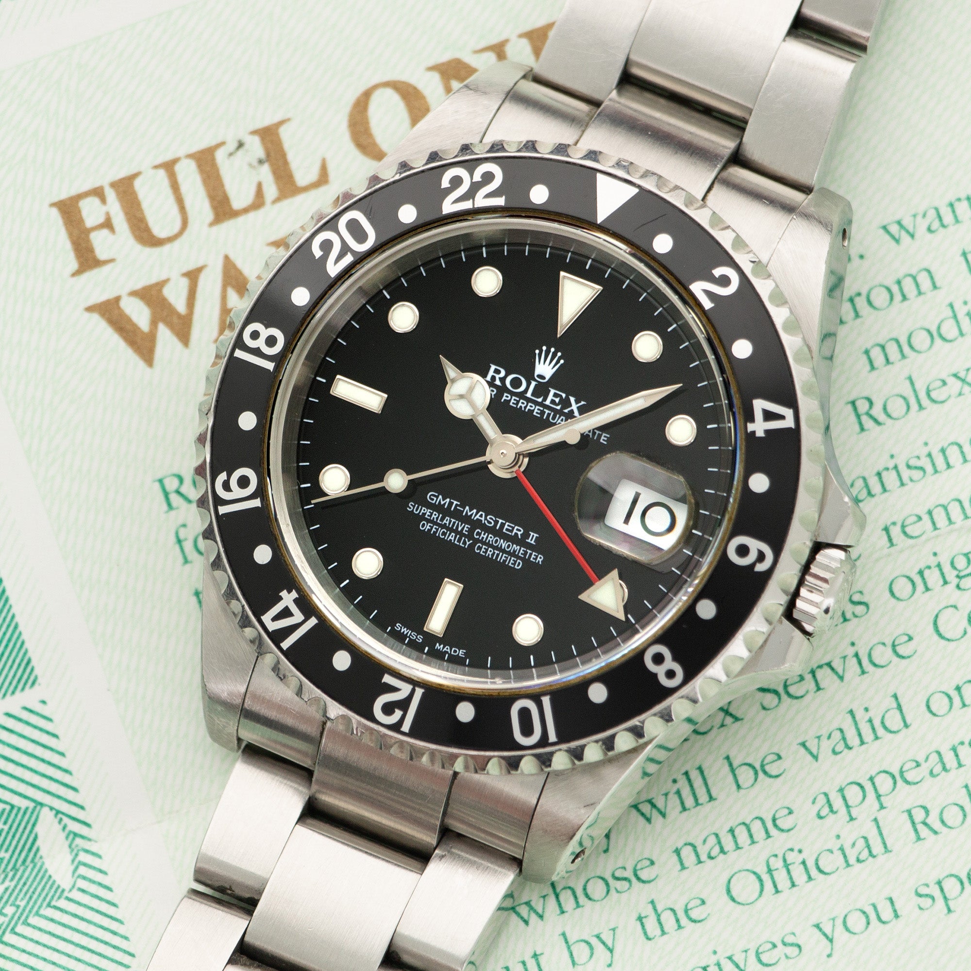 Rolex - Rolex GMT-Master II Watch Ref. 16710 with Original Papers - The Keystone Watches