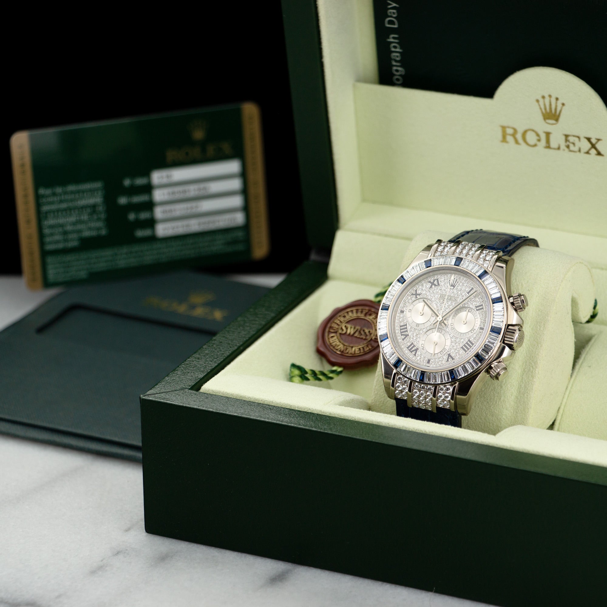 Rolex - Rolex Cosmograph Daytona Diamond &amp; Sapphire Watch Ref. 116599 - The Keystone Watches