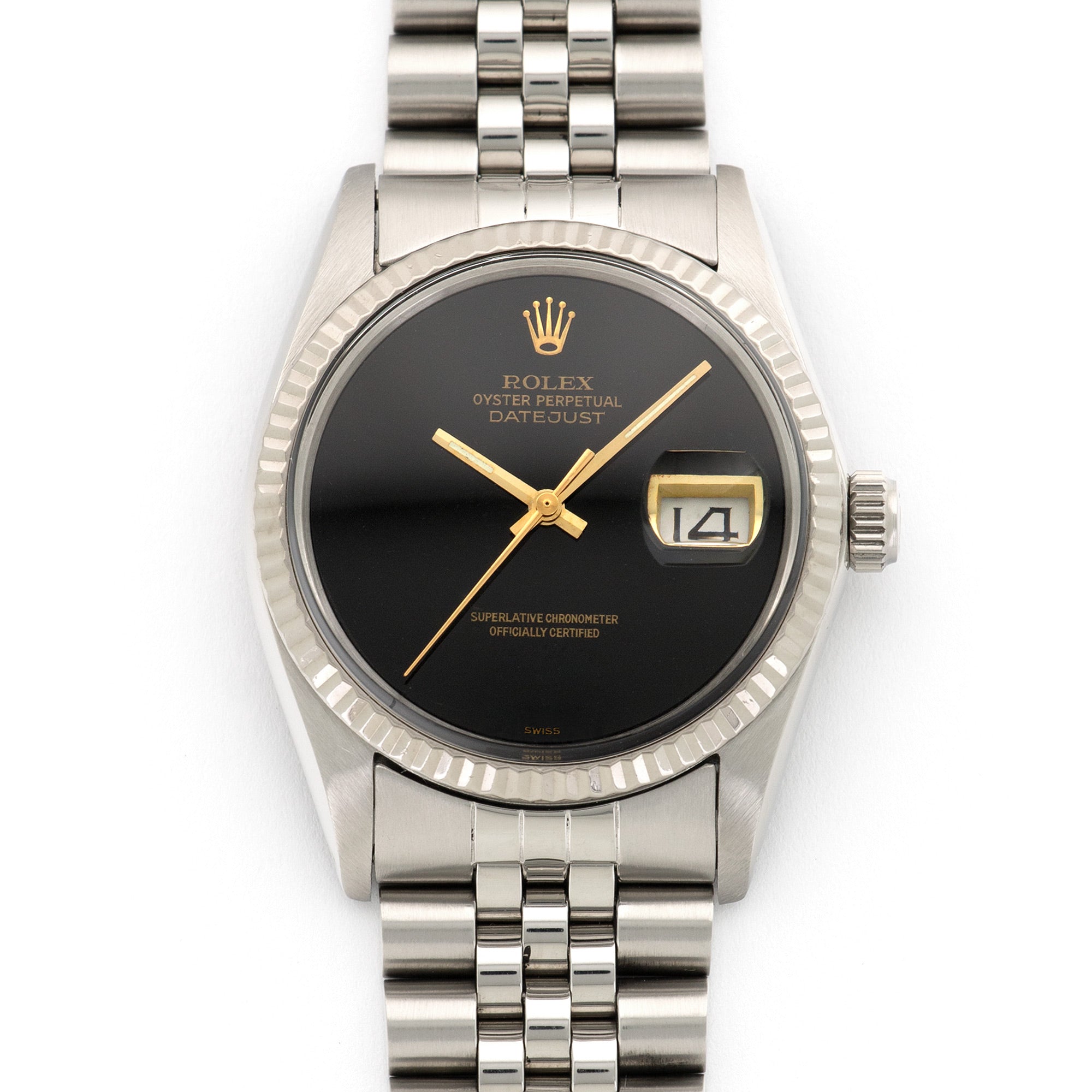 Rolex - Rolex Datejust Onyx Dial Watch Ref. 16014 - The Keystone Watches