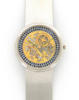 Audemars Piguet - Audemars Piguet White Gold with Sapphires Skeleton Bracelet Watch - The Keystone Watches