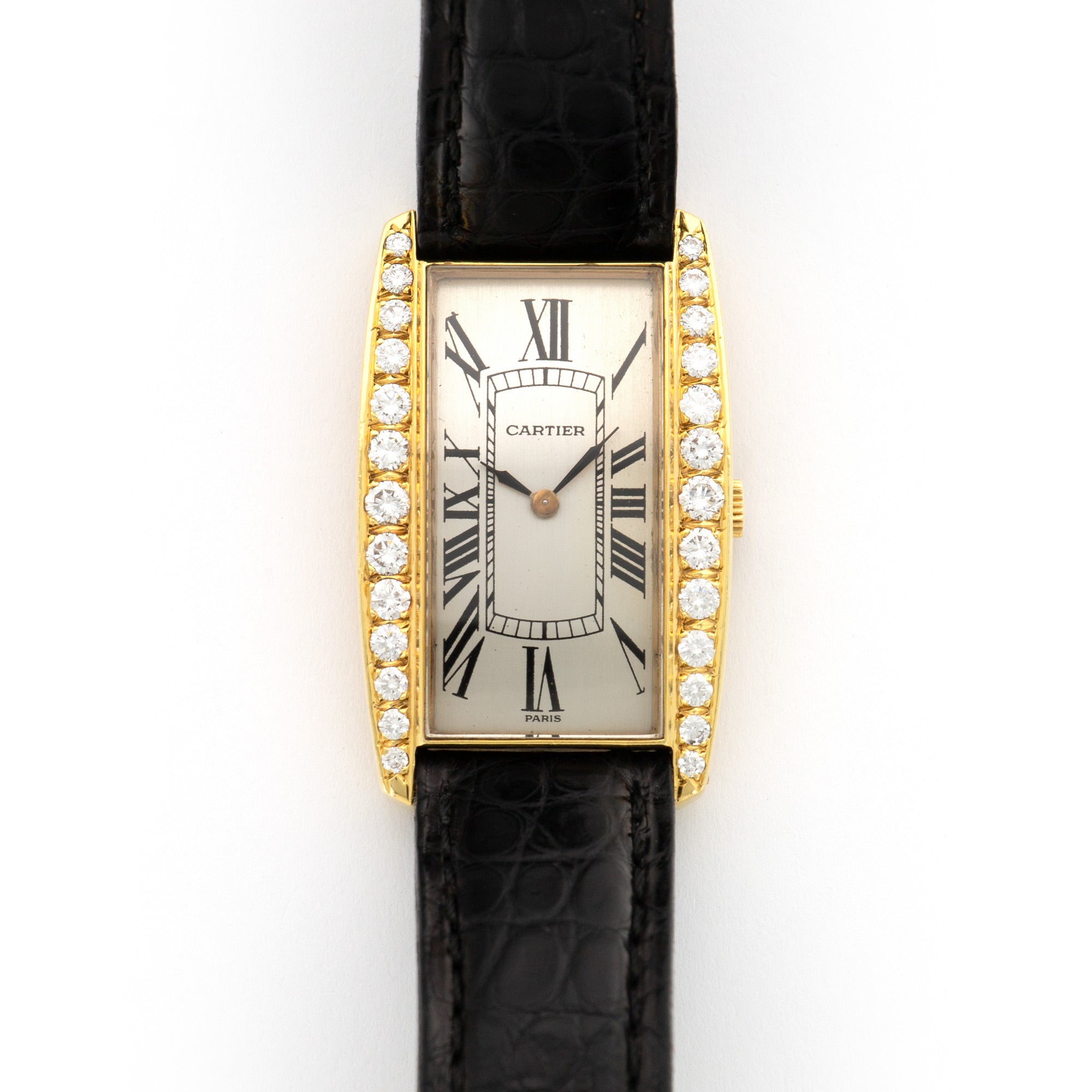 Cartier - Cartier Yellow Gold Tank Diamond Watch - The Keystone Watches