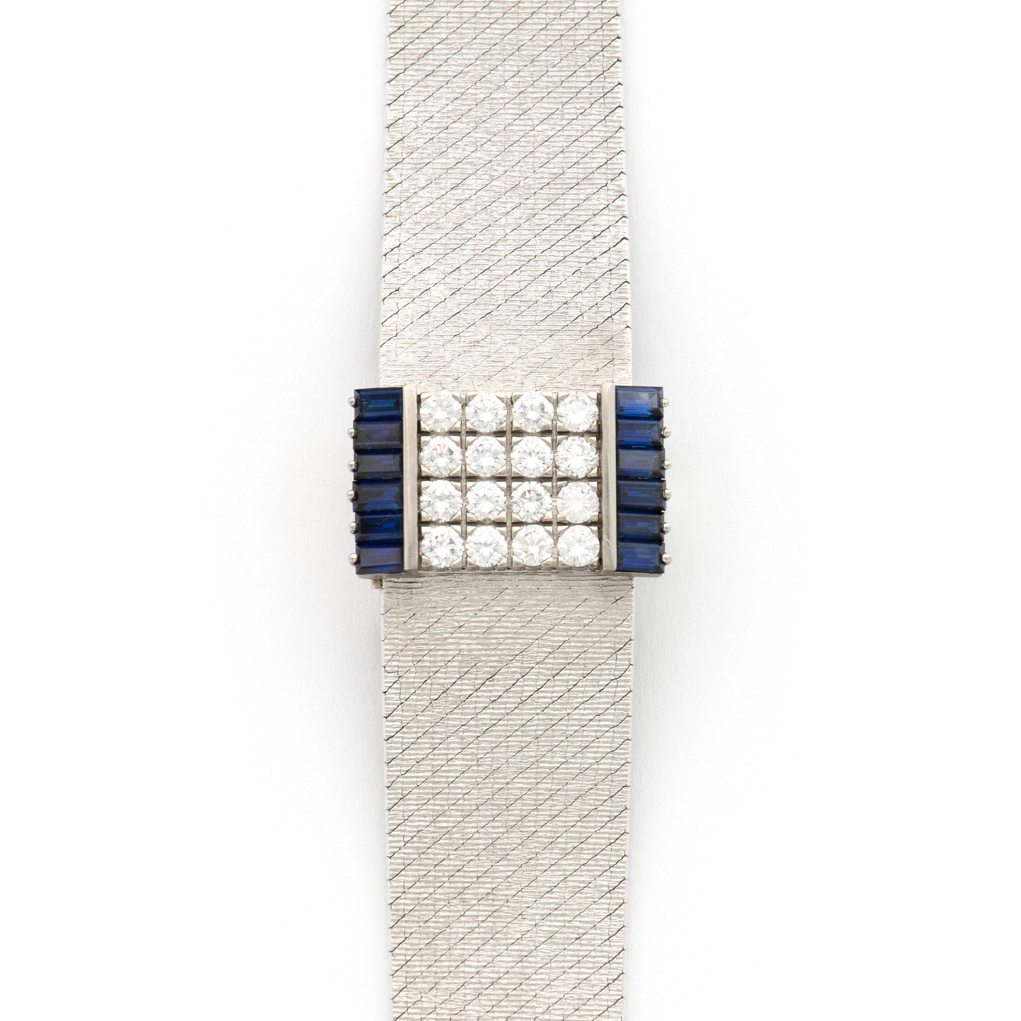 Patek Philippe White Gold Diamond &amp; Sapphire Watch Ref. 3319