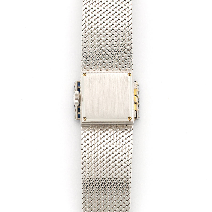Patek Philippe White Gold Diamond & Sapphire Watch Ref. 3319