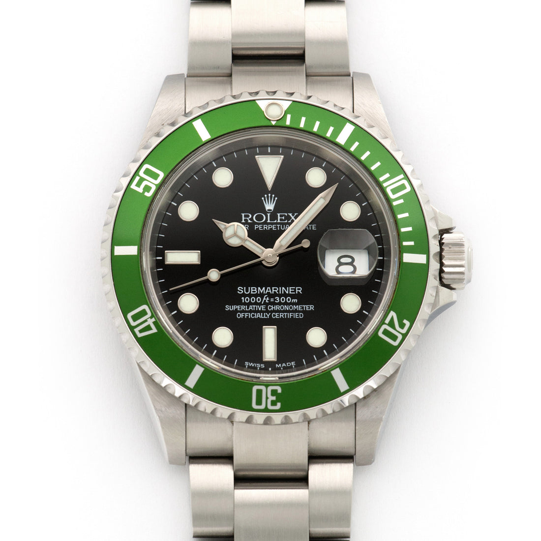 ROLEX, Submariner, Ref. 16610LV, A Stainless Steel Wristwatch with “Flat  4” Bezel and Bracelet, Circa 2004, Watches Online: The Driver's Collection, Watches