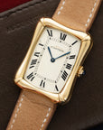 Cartier - Cartier Yellow Gold Bamboo Coussin Watch - The Keystone Watches