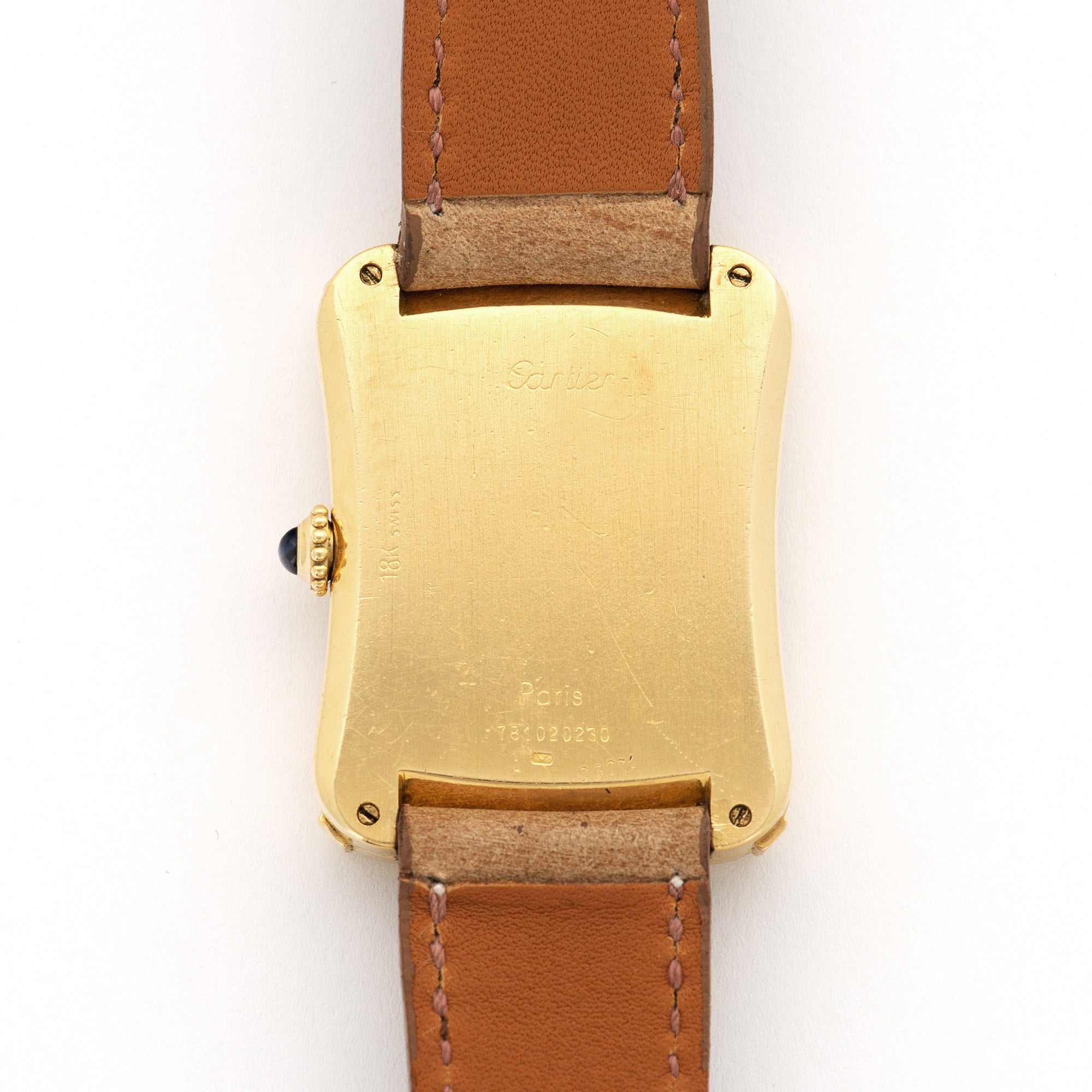 Cartier - Cartier Yellow Gold Bamboo Coussin Watch - The Keystone Watches