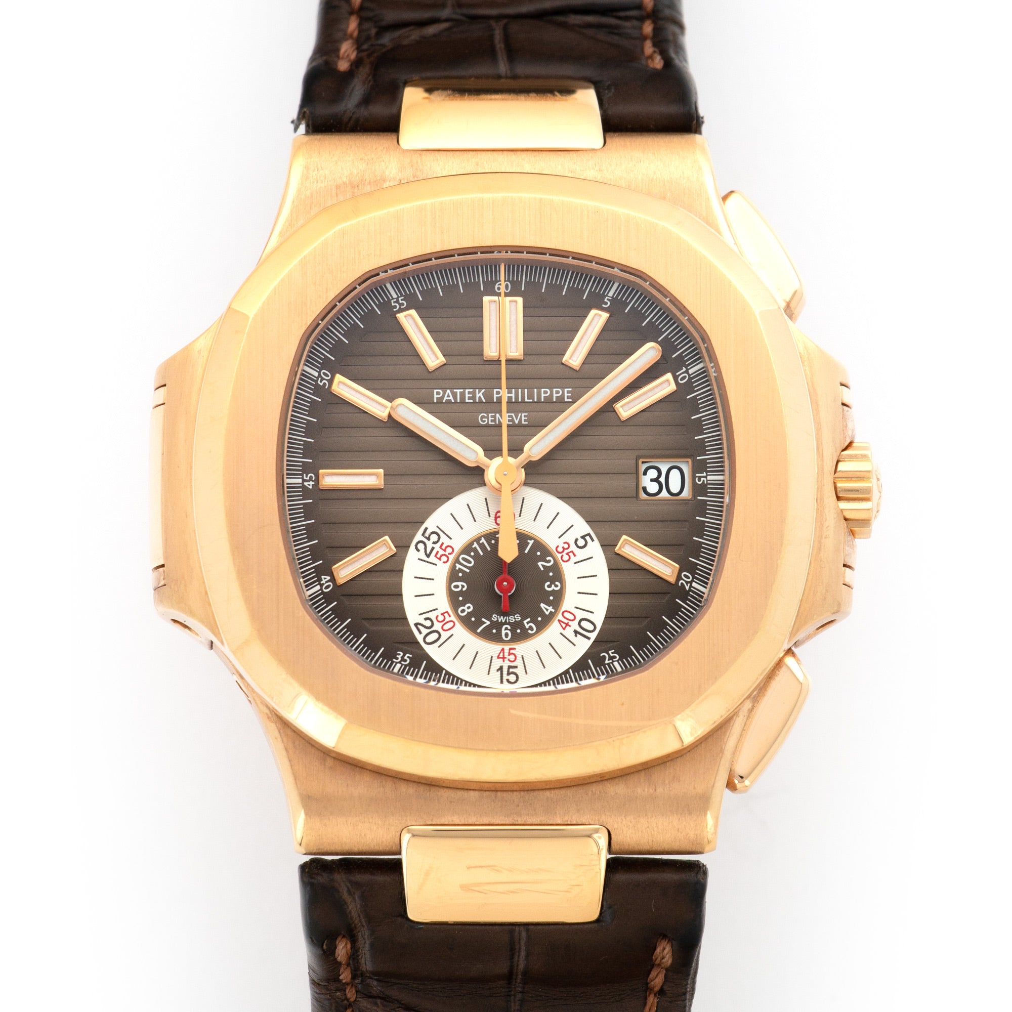 Patek Philippe - Patek Philippe Rose Gold Nautilus Chronograph Watch Ref. 5980 - The Keystone Watches