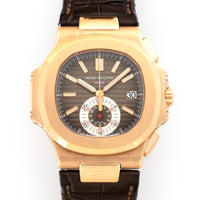 Patek Philippe Rose Gold Nautilus Chronograph Watch Ref. 5980