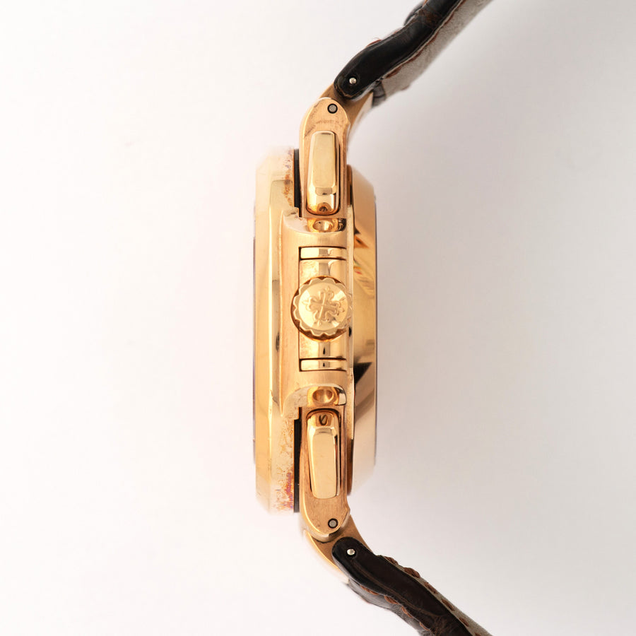 Patek Philippe Rose Gold Nautilus Chronograph Watch Ref. 5980