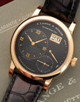 A. Lange & Sohne Rose Gold Lange 1 Watch Ref. 101.031