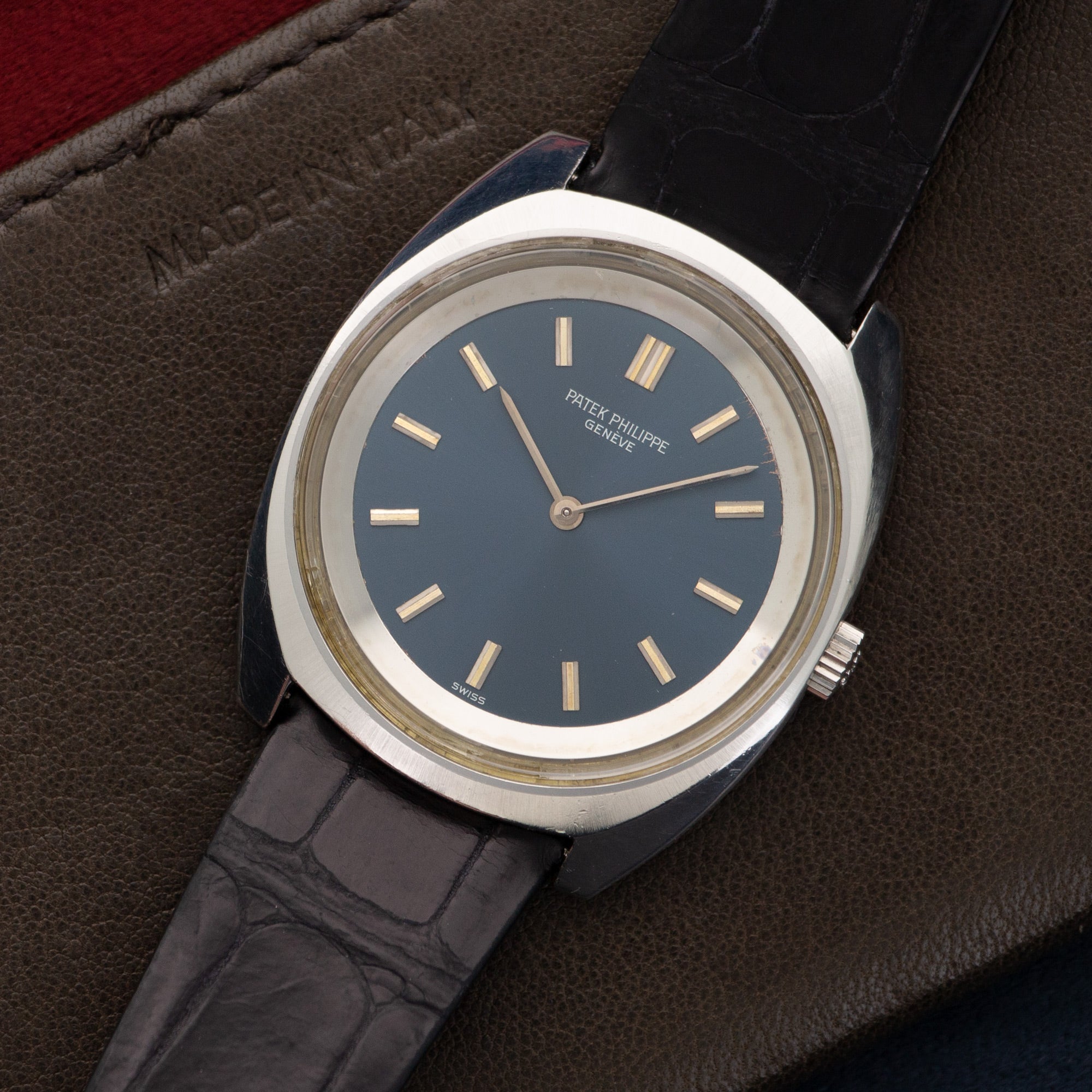 Patek Philippe - Patek Philippe Steel Tonneau Waterproof Watch Ref. 3579 - The Keystone Watches
