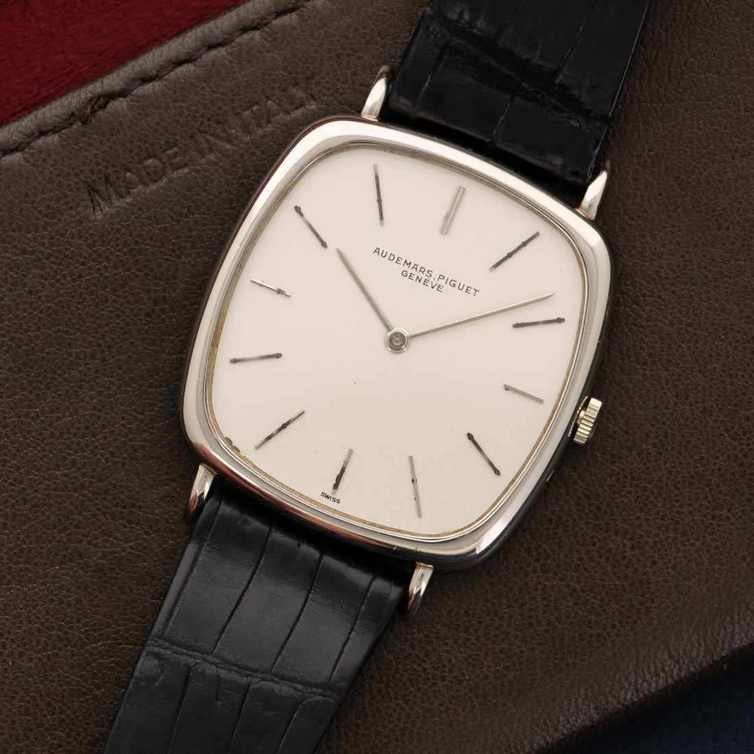 Audemars Piguet White Gold Cushion-Shaped Watch