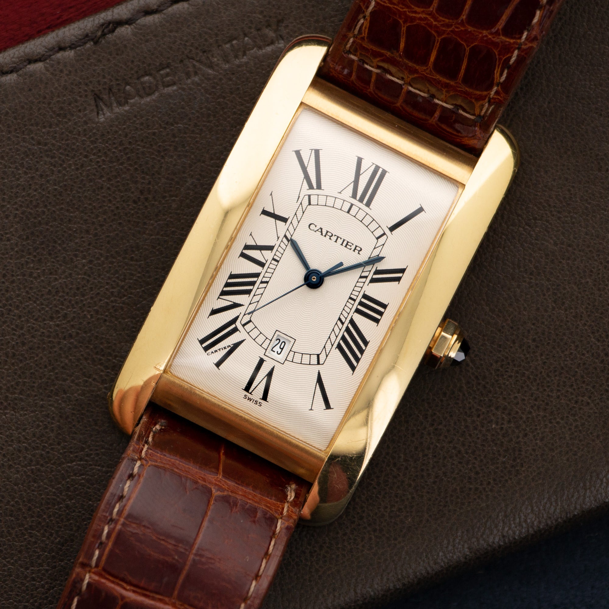 Cartier Tank Americaine 1740 18k YG – The Keystone Watches