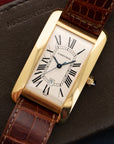 Cartier - Cartier Yellow Gold Tank Americaine Automatic Strap Watch - The Keystone Watches