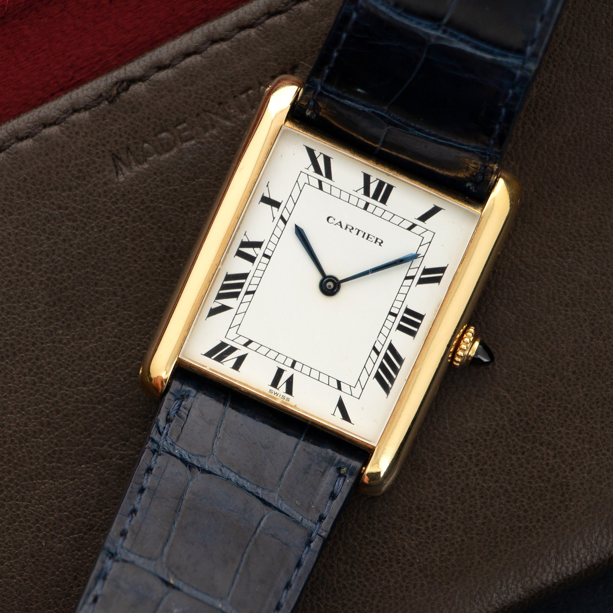Cartier - Cartier Yellow Gold Jumbo Tank Automatic Watch - The Keystone Watches