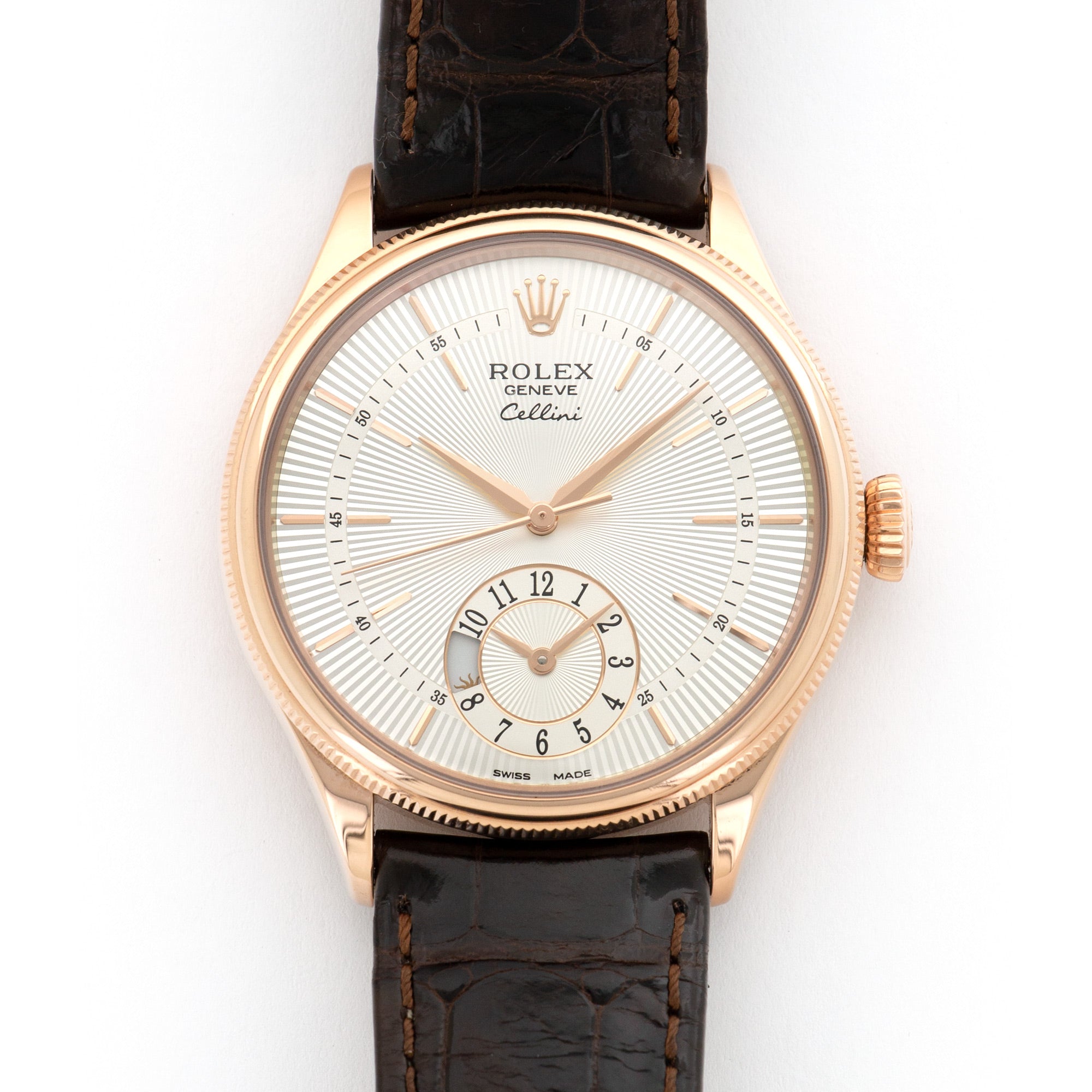 Rolex - Rolex Rose Gold Cellini Dual Time Watch Ref. 50525 - The Keystone Watches