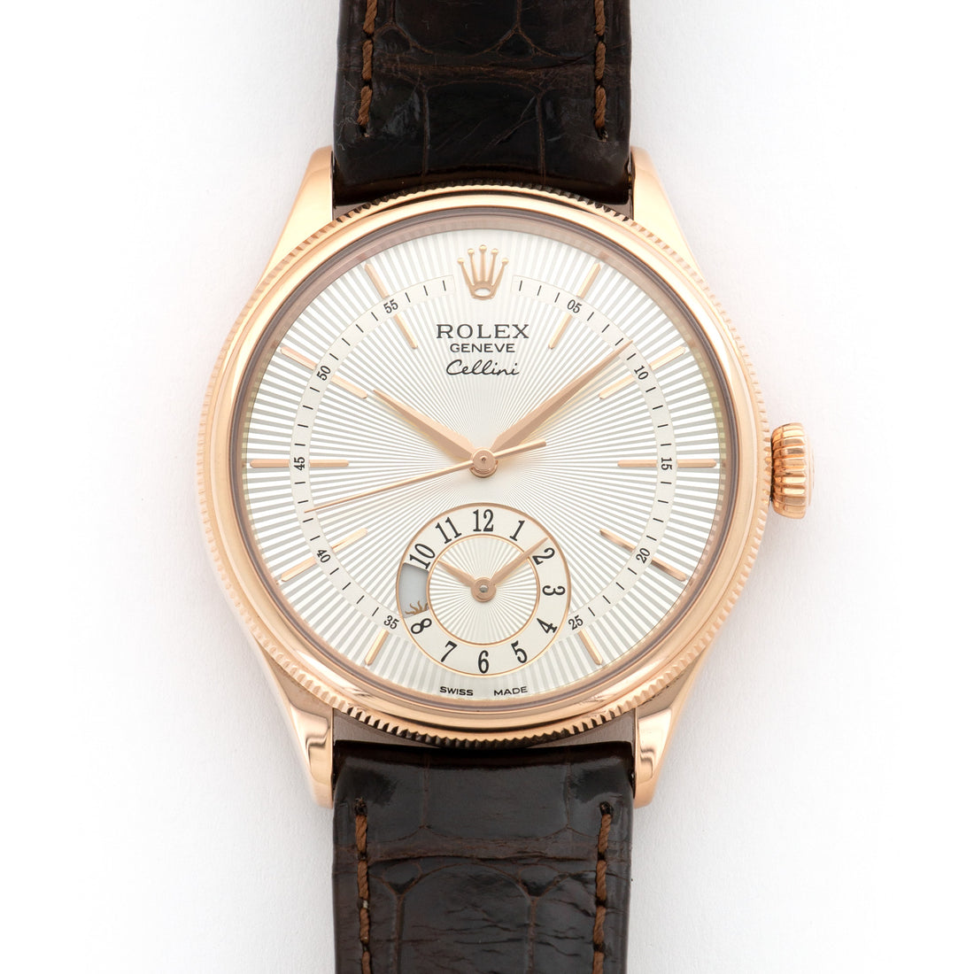 Rolex Rose Gold Cellini Dual Time Watch Ref. 50525