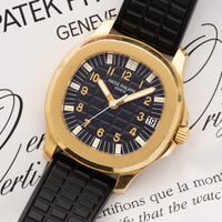 Patek Philippe Yellow Aquanaut Jumbo Watch Ref. 5065