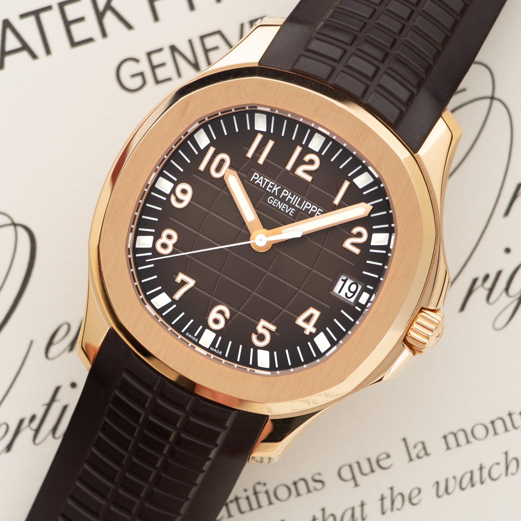 Patek Philippe - Patek Philippe Aquanaut Rose Gold on Strap Ref. 5167 - The Keystone Watches