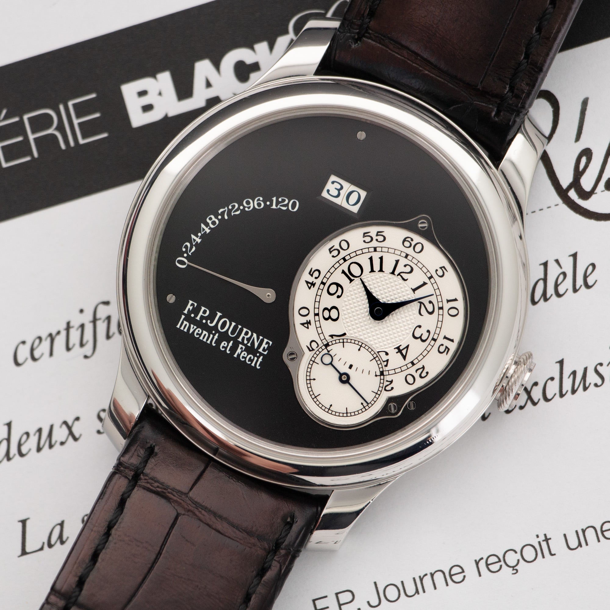 FP Journe - F.P. Journe Platinum Octa Auto Reserve de Marche Black Label Watch - The Keystone Watches