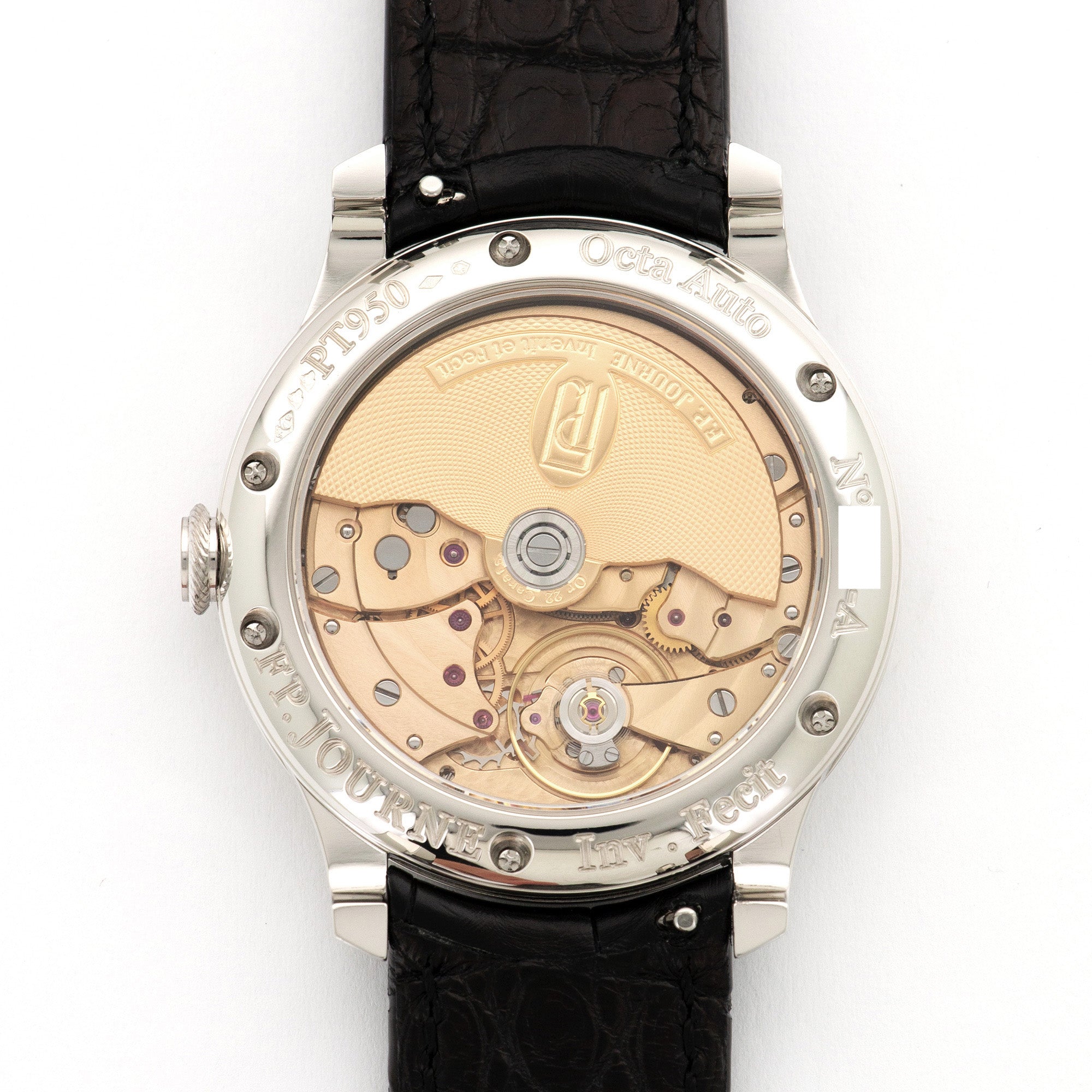 FP Journe - F.P. Journe Platinum Octa Auto Reserve de Marche Black Label Watch - The Keystone Watches