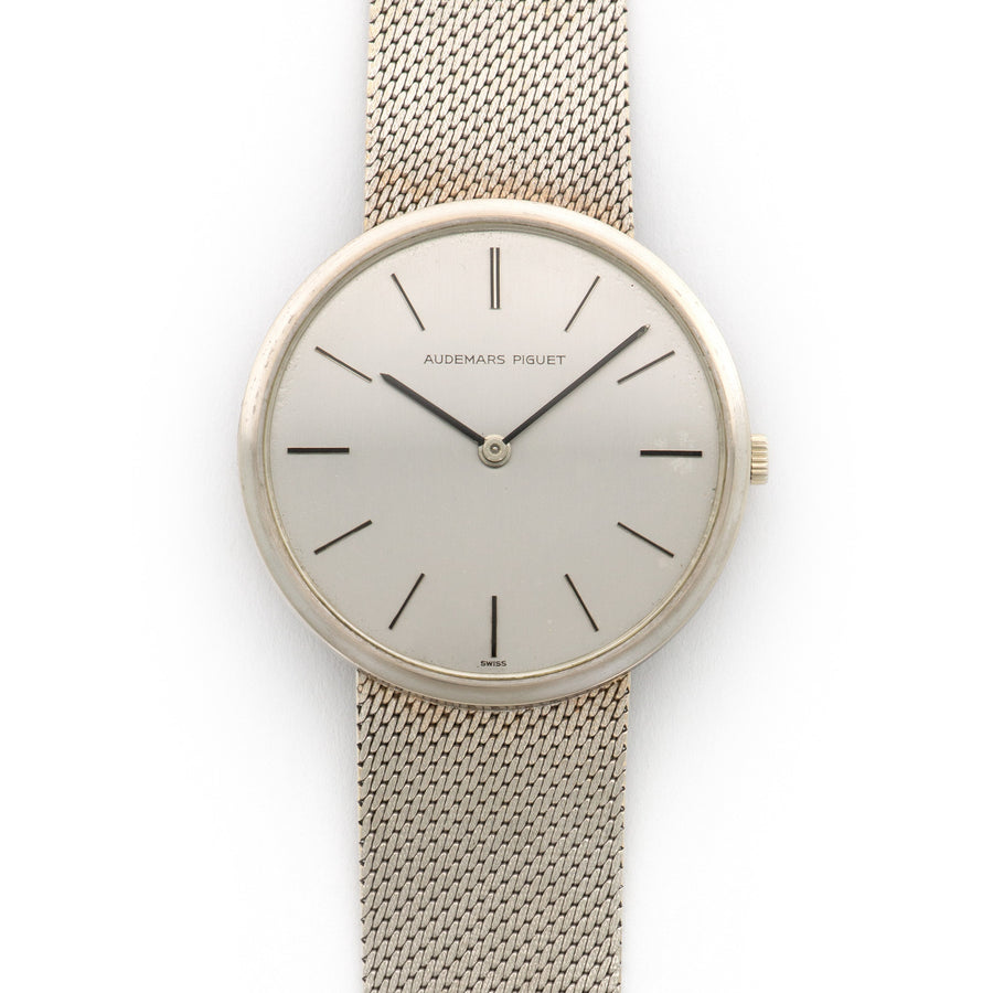 Audemars Piguet White Gold Thin Bracelet Watch