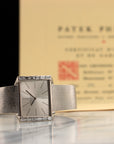 Patek Philippe - Patek Philippe White Gold Baguette Diamond Watch with Original Warranty Paper - The Keystone Watches