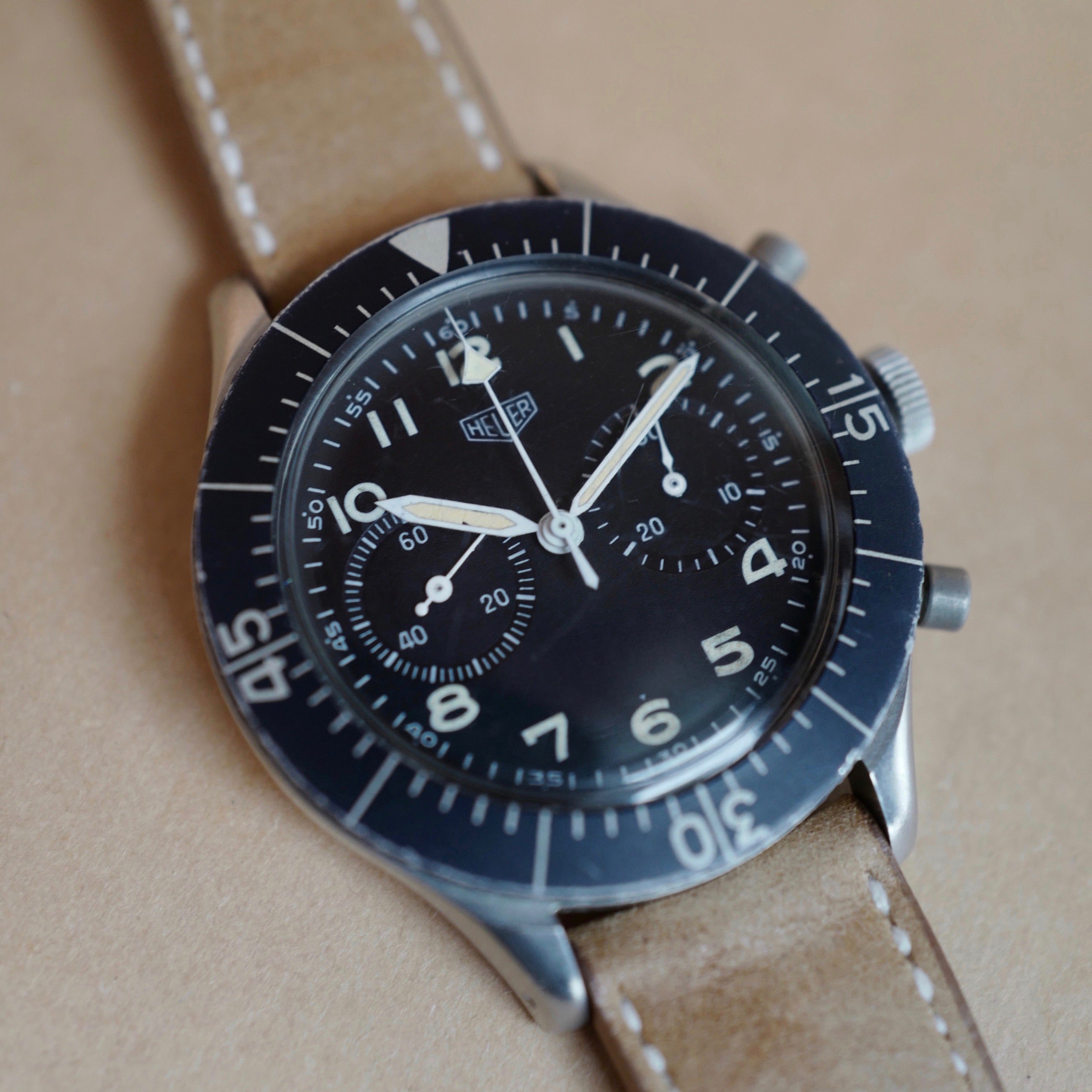 Heuer military chronograph best sale