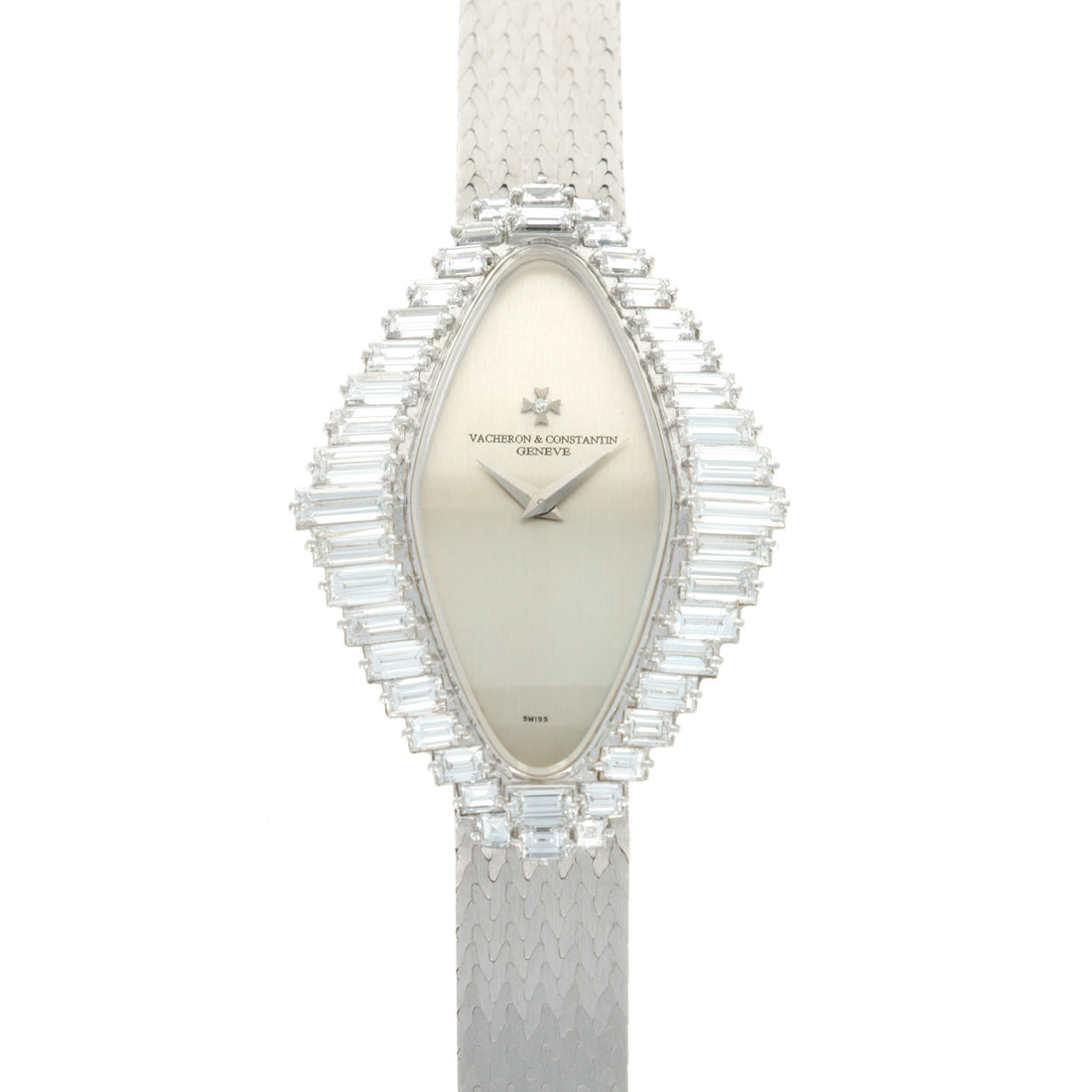 Vacheron Constantin White Gold Baguette Diamond Watch