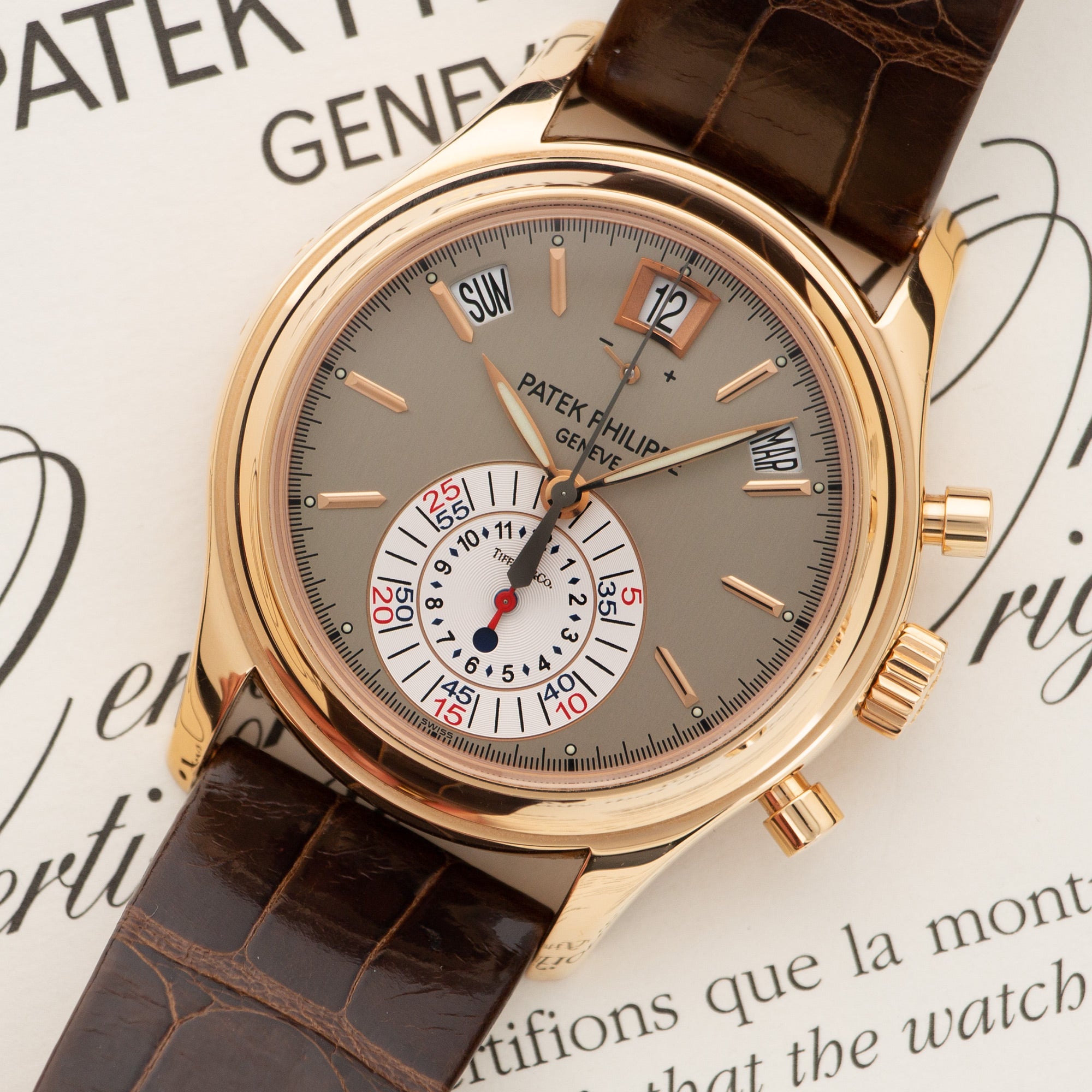 Patek Philippe - Patek Philippe Annual Calendar Chronograph Watch Ref. 5960, Retailed by Tiffany & Co. - The Keystone Watches