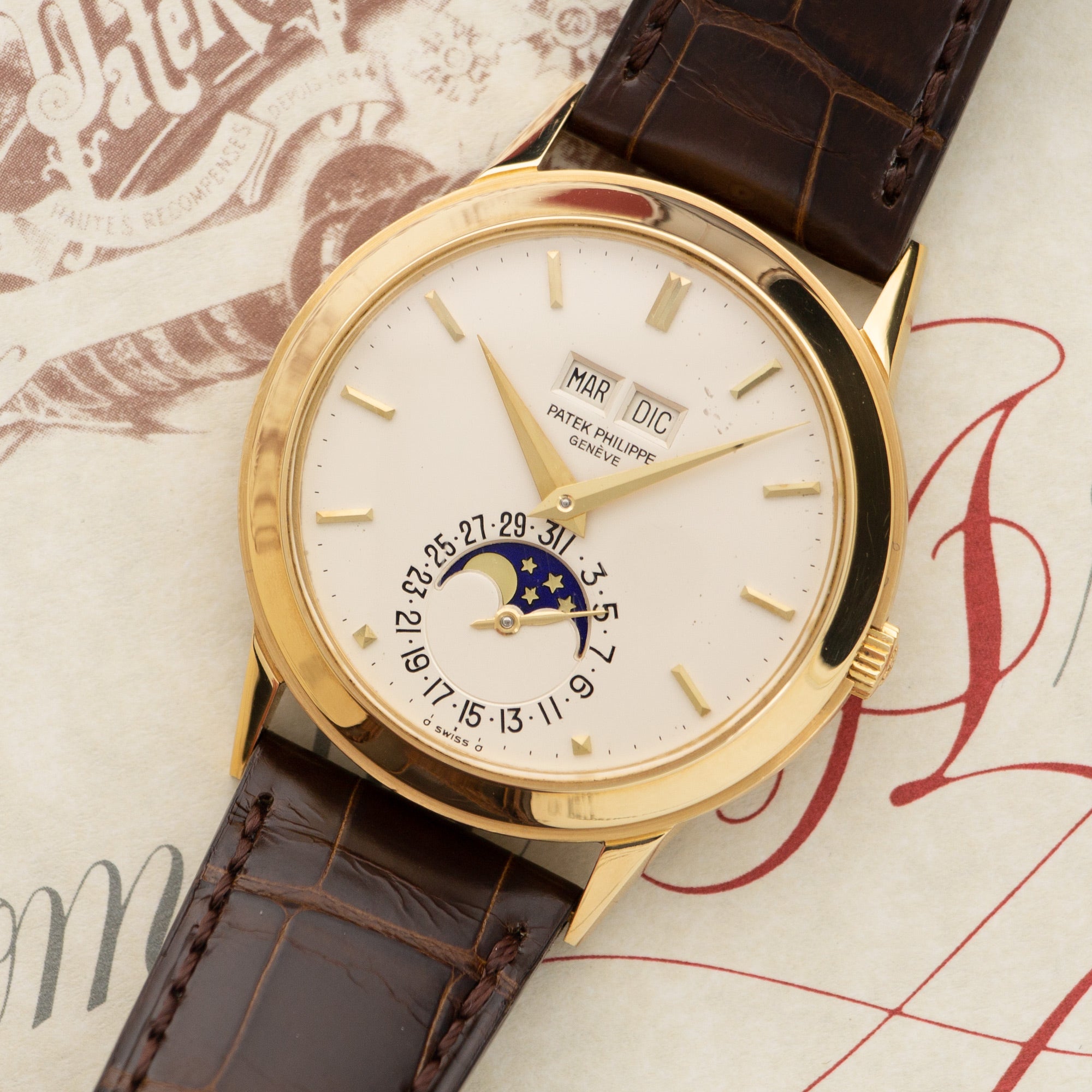 Patek Philippe - Patek Philippe Yellow Gold Perpetual Calendar Watch Ref. 3448 - The Keystone Watches