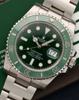 Rolex Submariner Green Ceramic Watch Ref. 116610LV with Original Box and Warranty Card