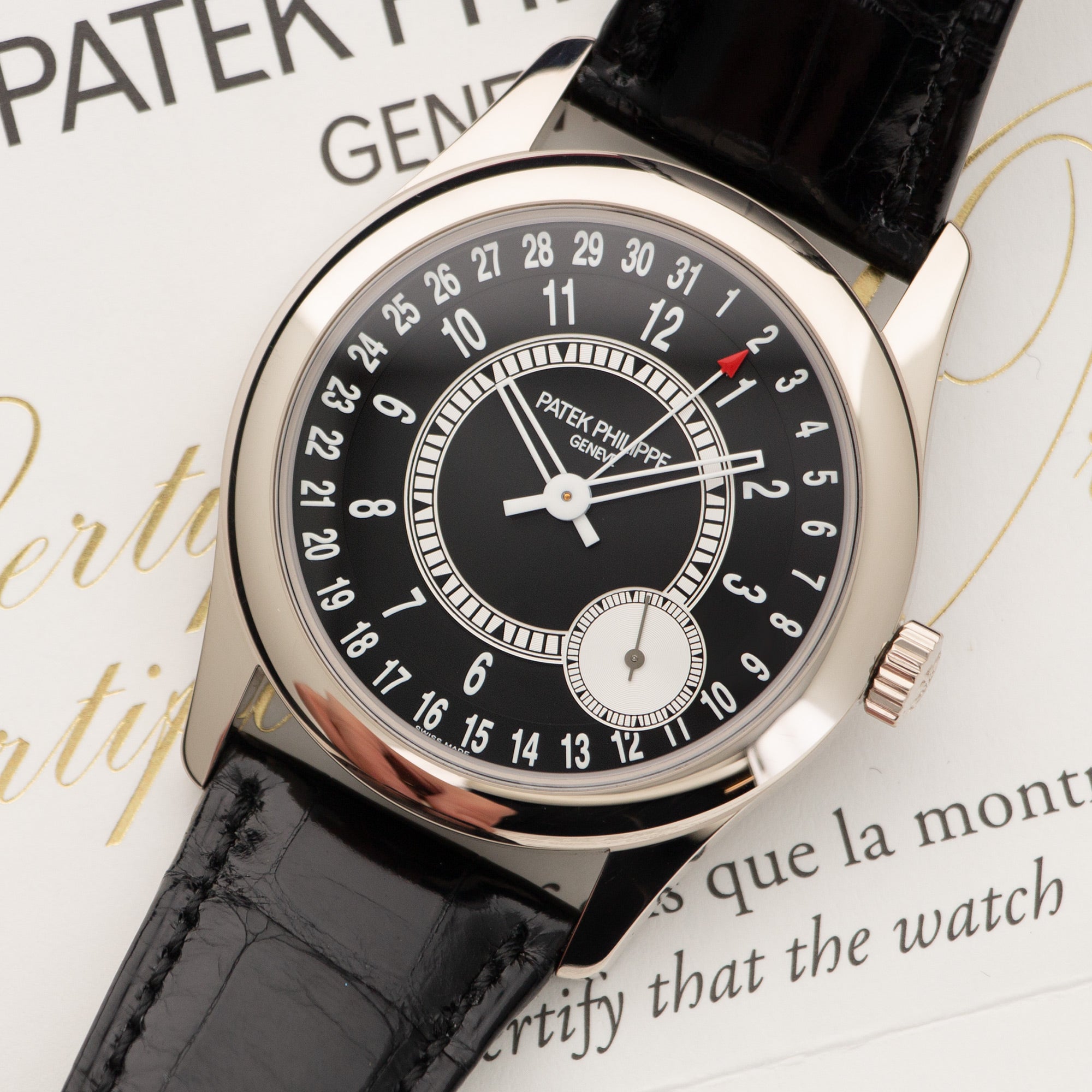 Patek Philippe - Patek Philippe White Gold Calatrava Automatic Watch Ref. 6006 - The Keystone Watches