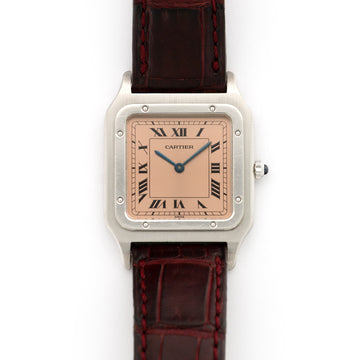 Cartier Platinum Santos Dumont Watch, Ref. 1575