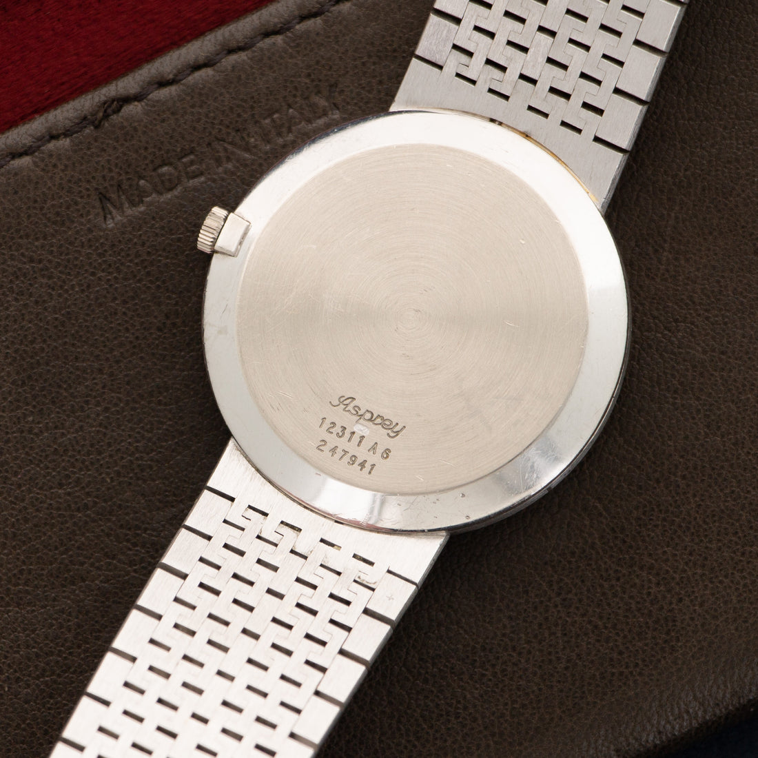 Piaget White Gold Automatic Watch Ref. 12311, Retailed by Asprey