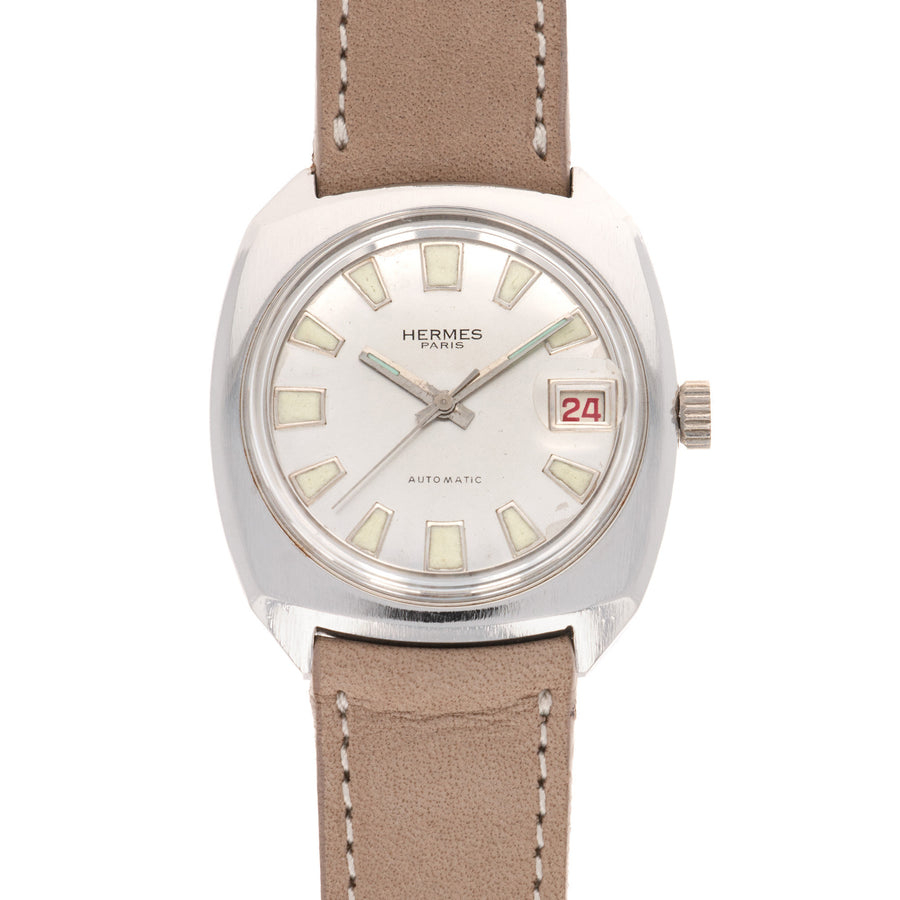 Hermes Steel Automatic Watch, 1960s