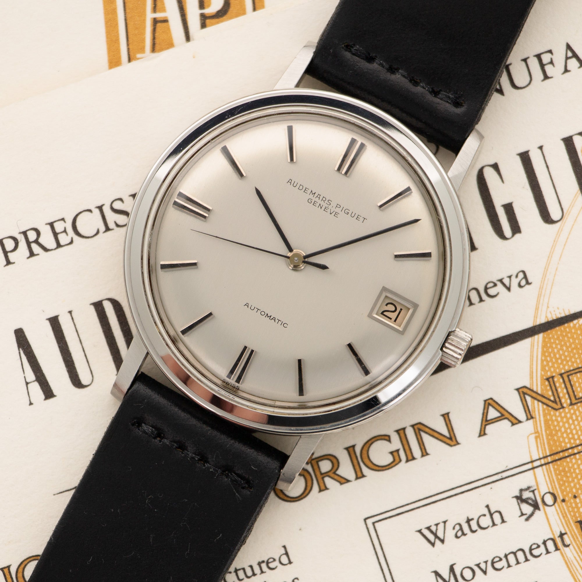 Audemars Piguet - Audemars Piguet Steel Automatic Watch, Ref. 5281 with Original Warranty Papers - The Keystone Watches