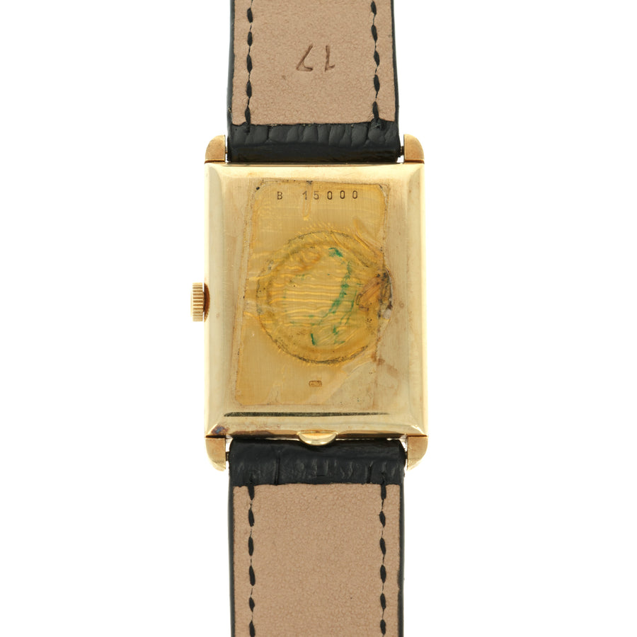 Audemars Piguet Yellow Gold Rectangular Strap Watch