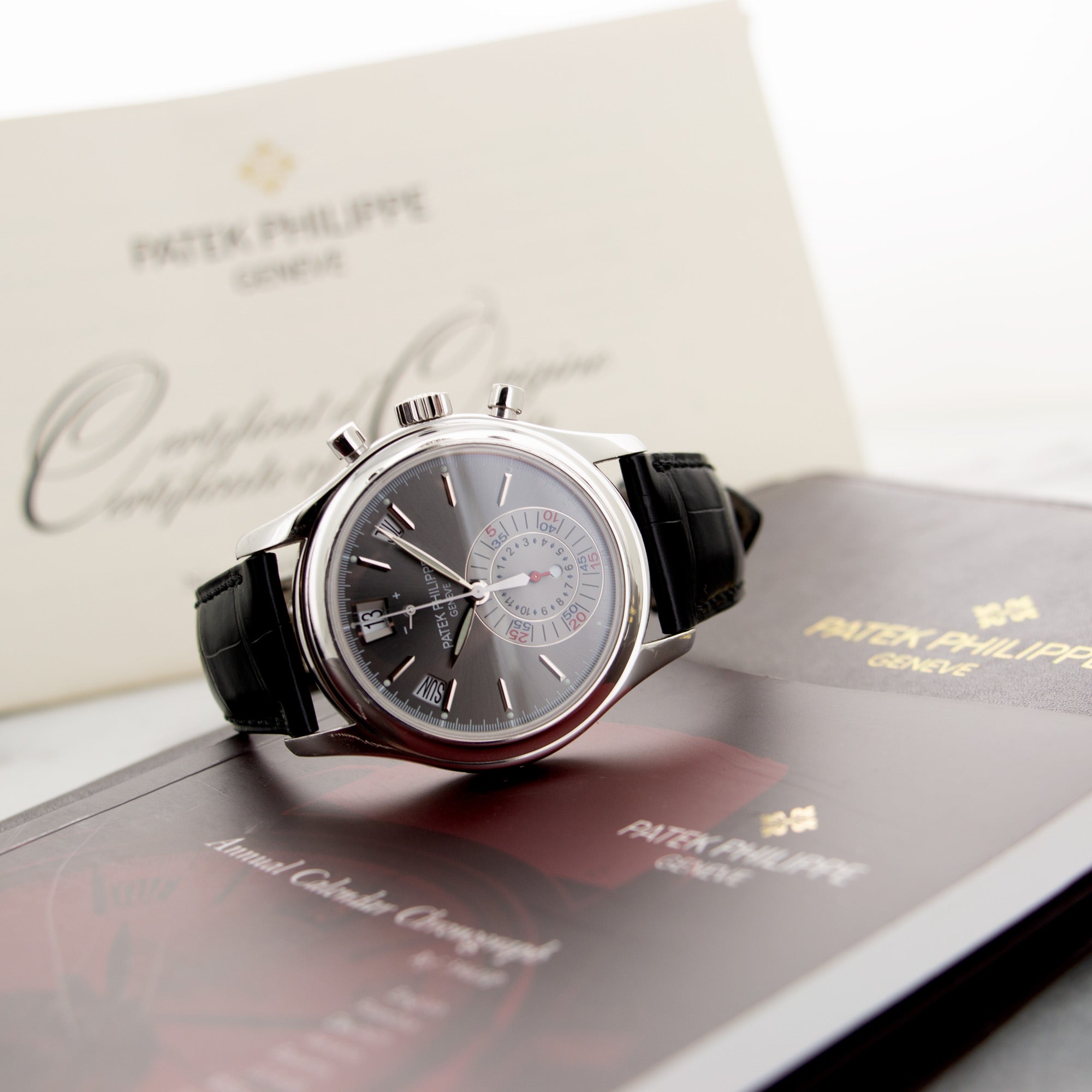 Patek Philippe - Patek Philippe Platinum Annual Calendar Chronograph Watch Ref. 5960 - The Keystone Watches