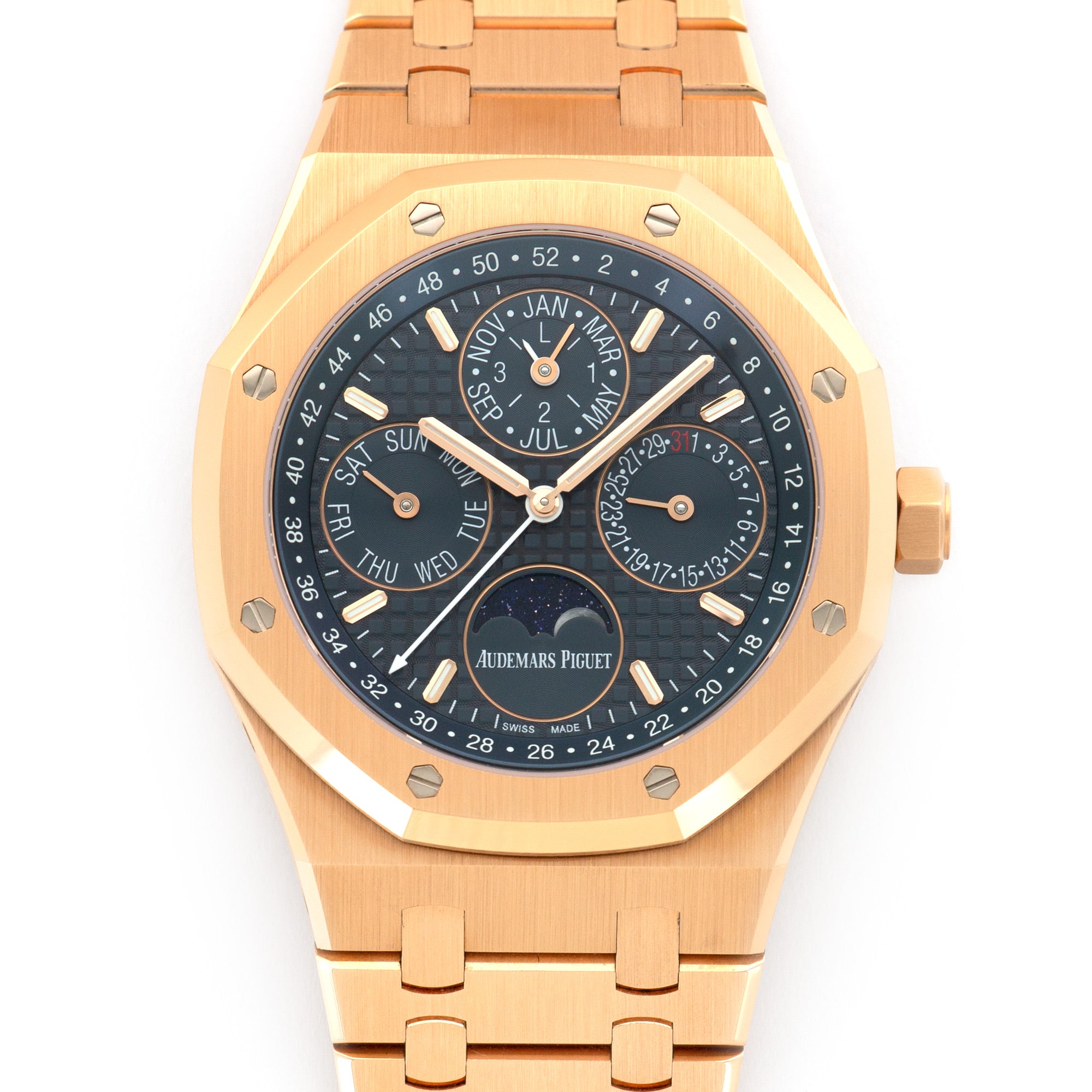 Audemars Piguet - Audemars Piguet Rose Gold Royal Oak Perpetual Watch Ref. 26574 - The Keystone Watches