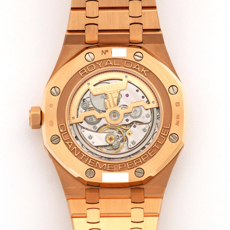 Audemars Piguet Rose Gold Royal Oak Perpetual Watch Ref. 26574