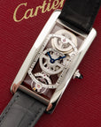 Cartier - Cartier Platinum Tank Cintree Skeletonized Watch - The Keystone Watches