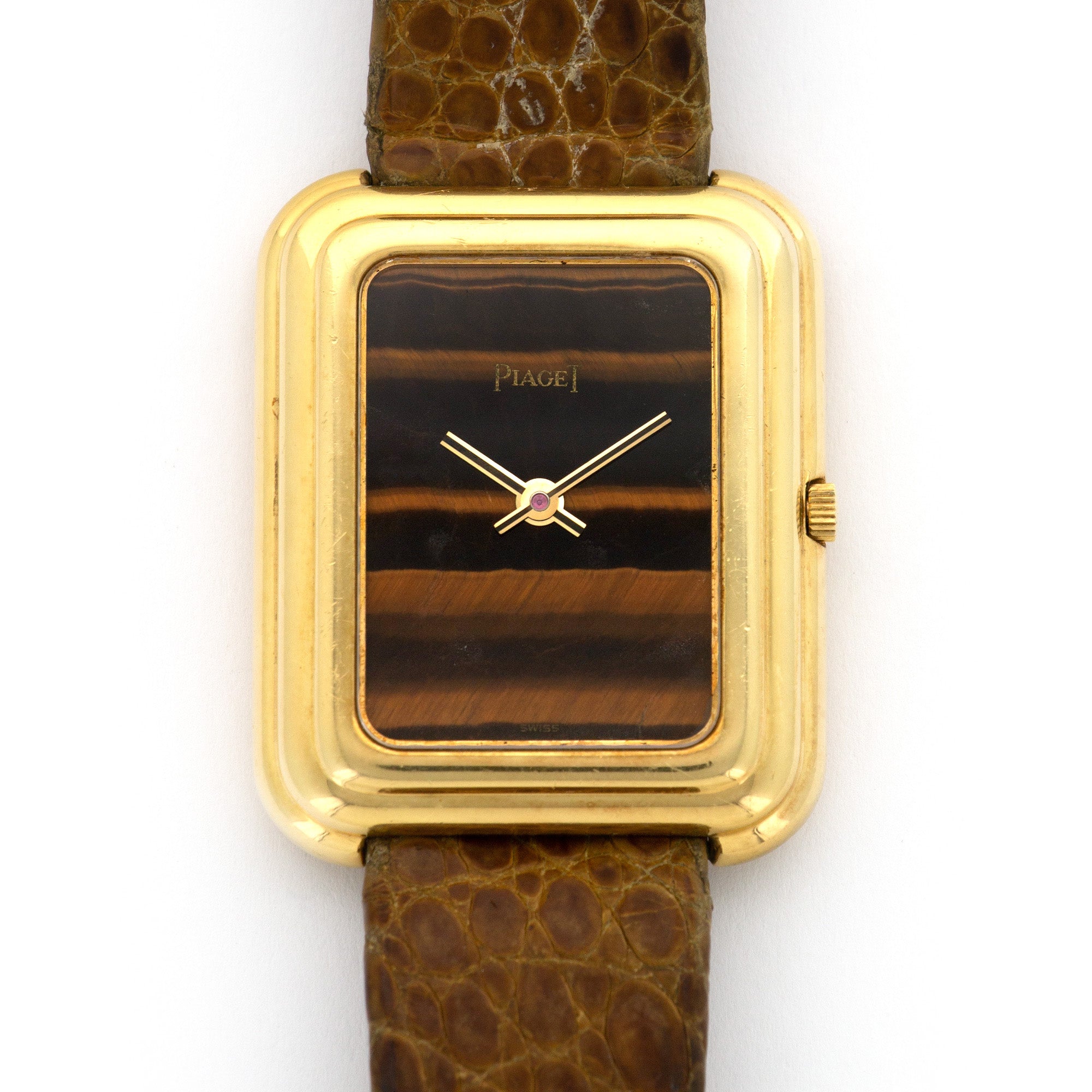 Piaget - Piaget Yellow Gold Beta 21 Tigerseye Watch Ref. 14101 - The Keystone Watches