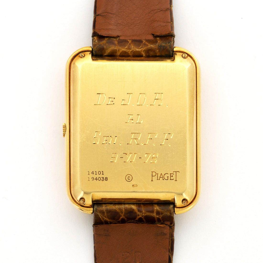 Piaget Yellow Gold Beta 21 Tigerseye Watch Ref. 14101