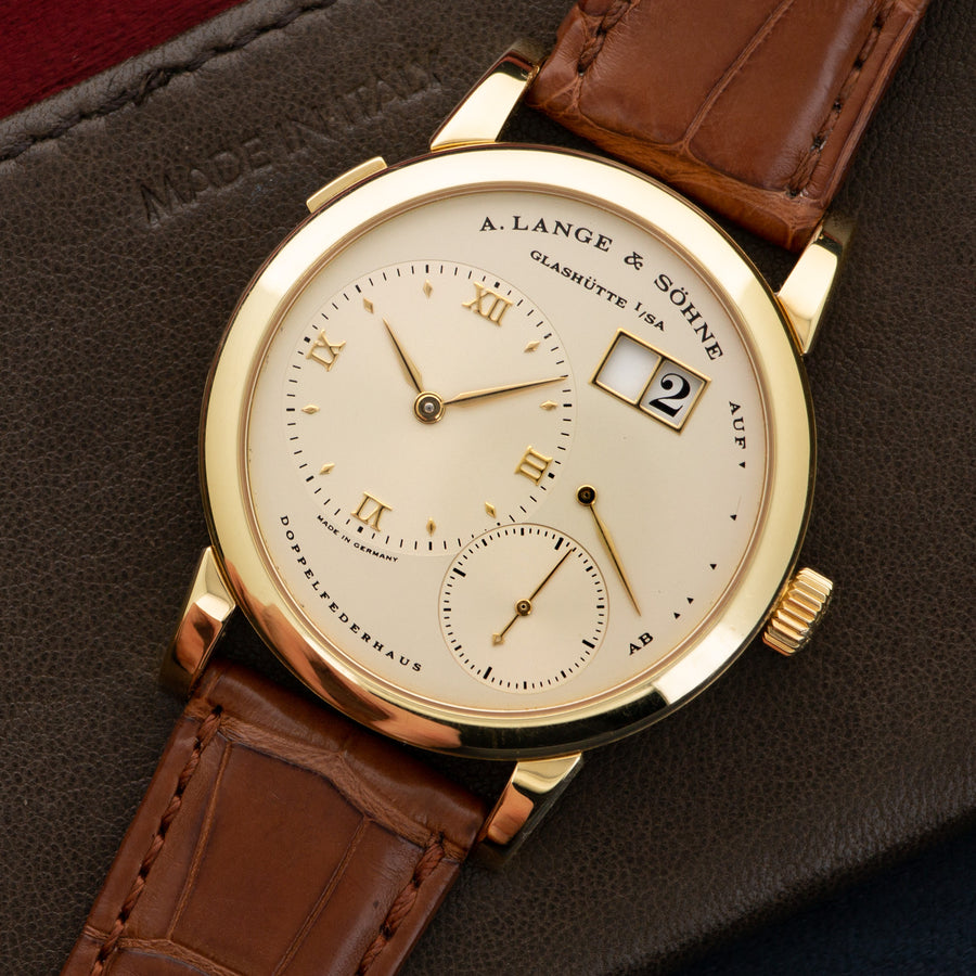 A. Lange & Sohne Yellow Gold Lange One First Series Watch, Ref. 101.001